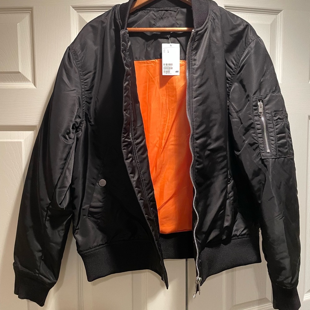 Black Bomber Jacket